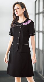 AS2805 BONMAX/ソロテックスクレアータ Aラインスカート 無地 36-AS2805
