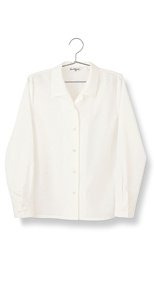 01030 en joie(アンジョア) 家庭で洗濯OKなグリーン購入法対応の長袖ブラウス 93-01030