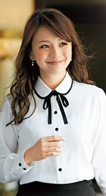 長袖ブラウス(リボン付き) 9301072