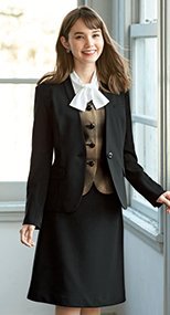 en joie(アンジョア) 51873 Aラインスカート 無地 93-51873