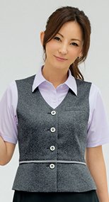 S-04040 04041 SELERY(セロリー) デニム調のニットベスト 無地 99-S04040
