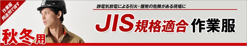 JIS規格適合の制電作業服