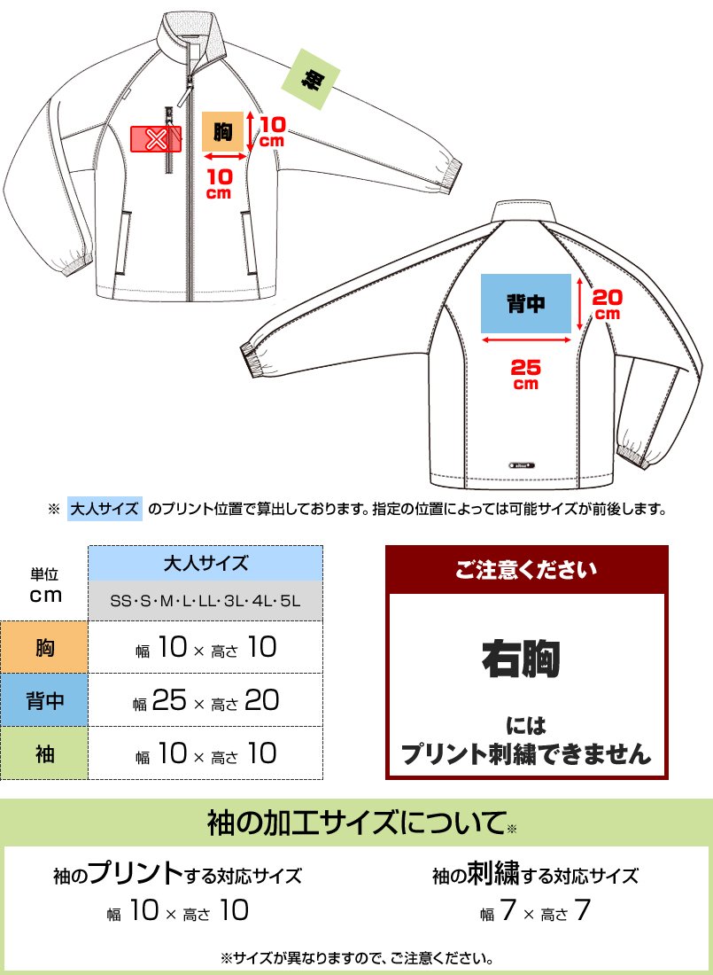 AZ50111にプリントできる範囲