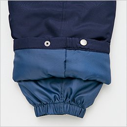 寒気の侵入を防ぎ保温性を高める二重裾口