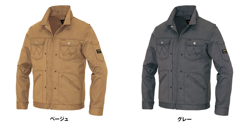 AZ64101 アイトス Wrangler(ラングラー) ジップアップジャケット(男女兼用) 色展開