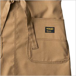 AZ64180 アイトス Wrangler(ラングラー) 胸当てエプロン(男女兼用) 両脇 大型フロントポケット