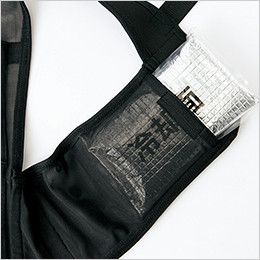 AZ865932 アイトス アイスベスト(アイスパック4個付)(男女兼用) サイド(脇部2カ所)にアイスパックを収納