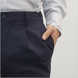 HS2602 アイトス チノパンツ(男性用)脇ゴム ワンタック ポケット(左部分)