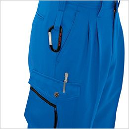バートル 7072 ストレッチツイルツータックカーゴパンツ(男女兼用) ペンさし