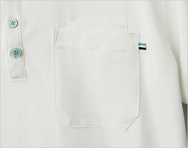 自重堂WHISEL WH90718 ドライ半袖ポロシャツ(男女兼用) PHSが収納できる二重ポケット
