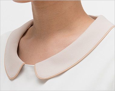 LH6237 ナガイレーベン(nagaileben) ビーズベリー ワンピース(女性用) 丸襟で女性らしい襟