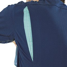 ジーベック 1288 帯電防止プリーツツナギ(男女兼用) 動きやすさをサポートするメッシュ仕様のプリーツロン