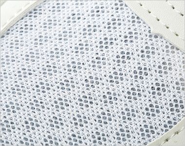 ジーベック 85112 メッシュ静電安全靴 樹脂先芯 通気性に優れたメッシュを使用し、靴内のムレを軽減します