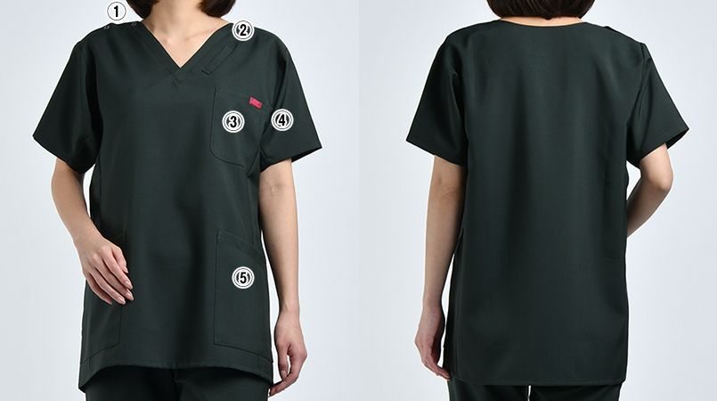 7013SC FOLK(フォーク) 国境なき医師団 スクラブ(男女兼用) 商品詳細・こだわりPOINT