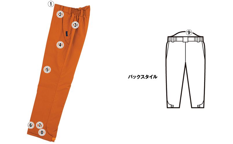 自重堂 48341 中綿シンサレート防水防寒パンツ 商品詳細・こだわりPOINT