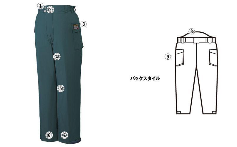 自重堂 48381 シンサレートウルトラ防水防寒パンツ 商品詳細・こだわりPOINT