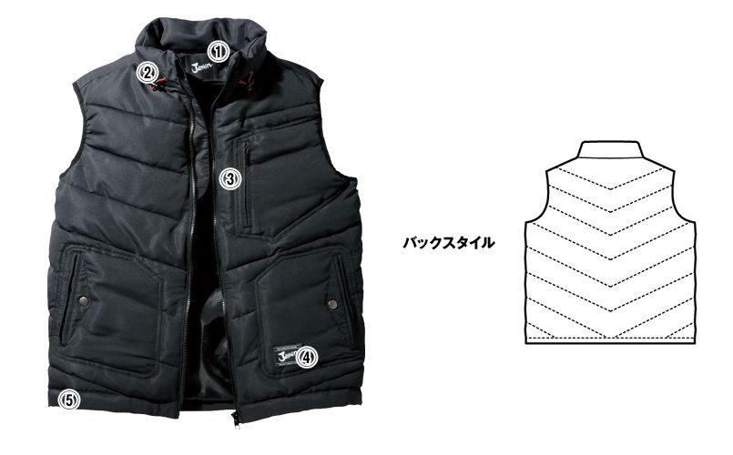 自重堂JAWIN 58310 防寒ベスト 商品詳細・こだわりPOINT