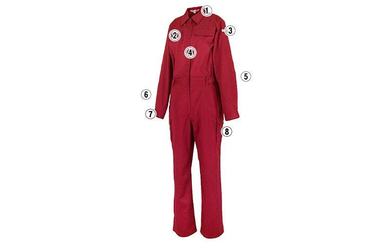 6668 カジメイク レディースツナギ 通年(女性用) 商品詳細・こだわりPOINT