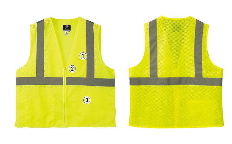 ジーベック 807 高視認性 安全メッシュベスト 商品詳細・こだわりPOINT