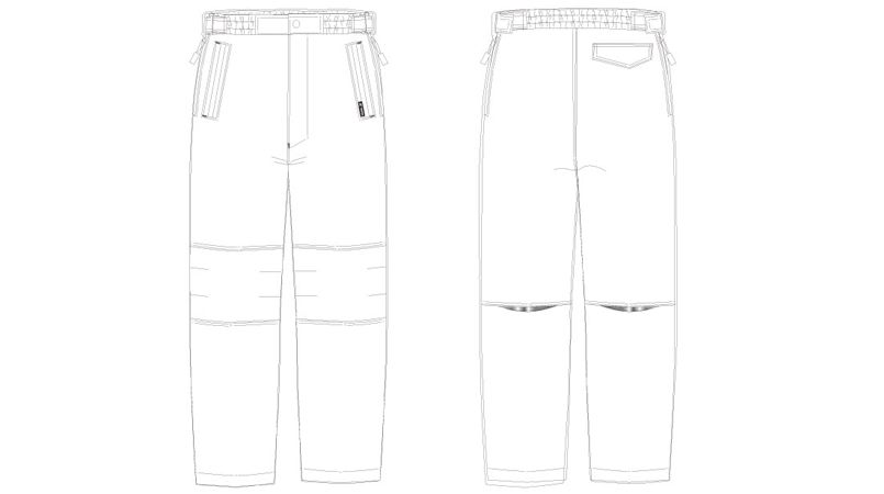 AZ10306 アイトス タルテックス リフレクションヒート防寒パンツ ハンガーイラスト・線画