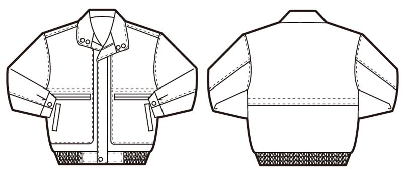 AZ710 アイトス カラーブルゾン ハンガーイラスト・線画